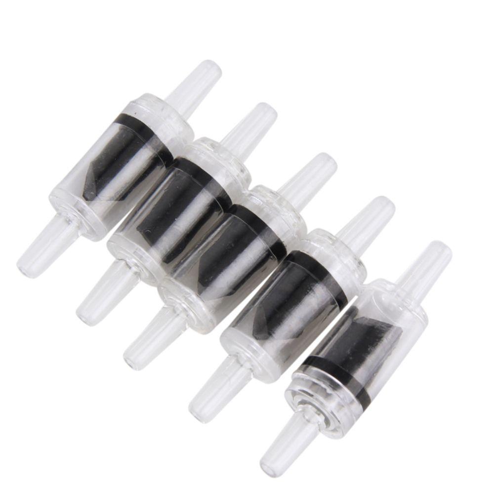 5 PCS Circulate Plastic Black Red Air Pump Co2 System One Way Non-Return Aquarium Check Valve