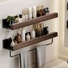 Wood Detachable Shower Storage Rack Corrosion-Resistant Bathroom Storage Rack  Bathroom Use