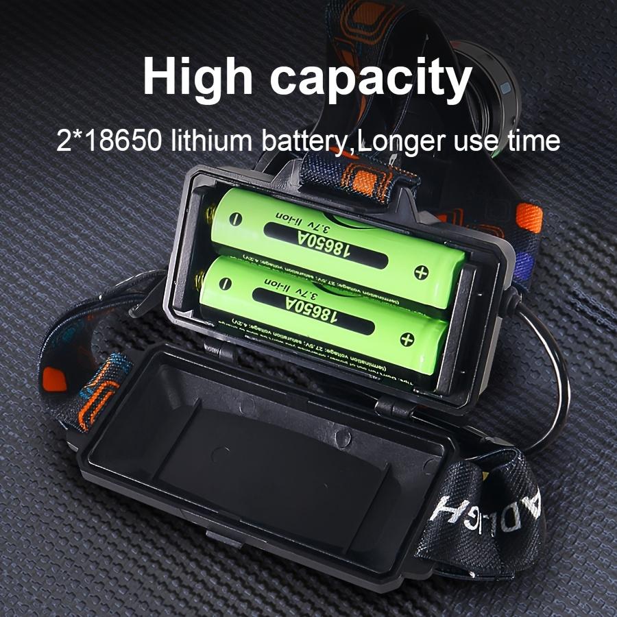 Мощный светодиодный налобный фонарь 30 Вт, супер яркий, дальний свет 1000 м, перезаряжаемый светодиодный фонарь с флуоресцентной лампой для рыбалки