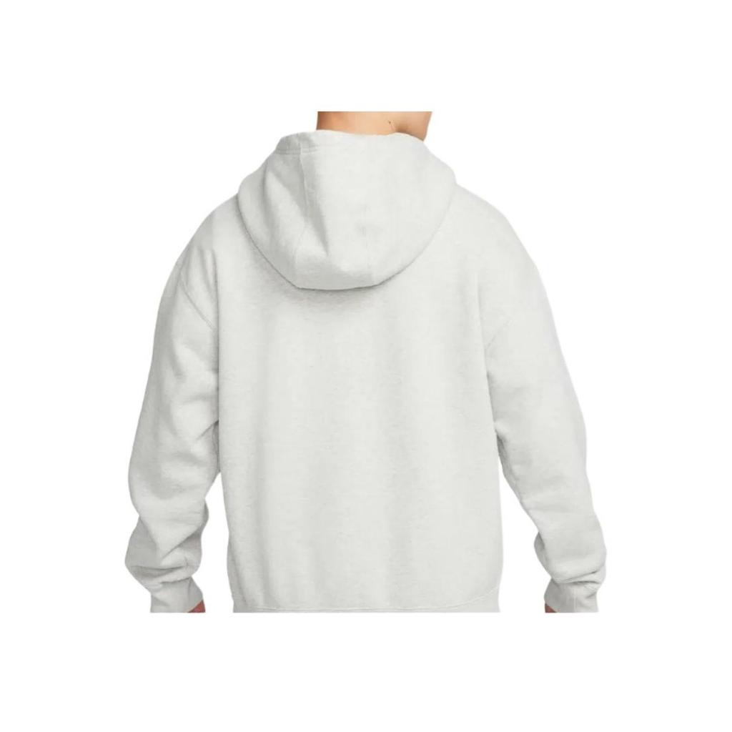 Nike Graphic Print Hooded Sweatshirt Men Tops Grey FQ6898-050