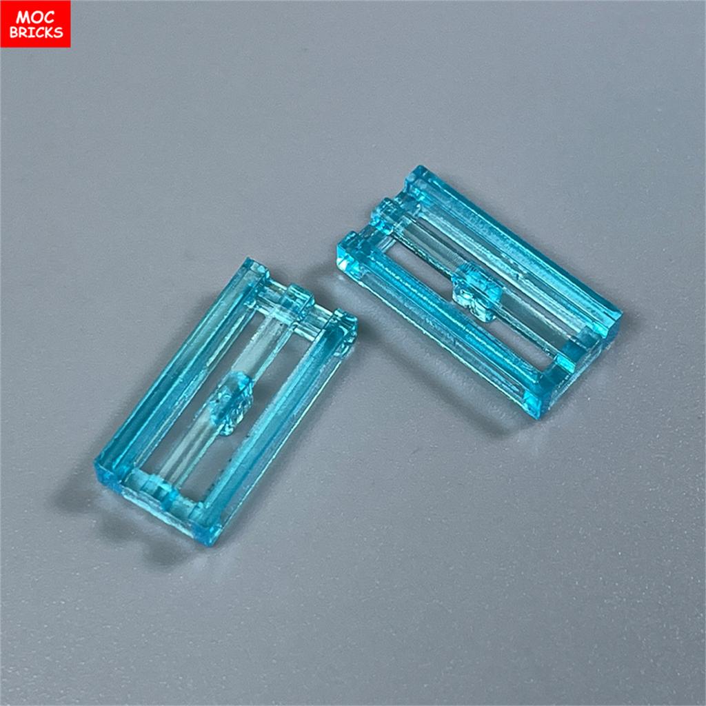 10pcs/lot MOC Bricks Tile Modified 1 x 2 Grille with Bottom Groove Lip 15561 2412b 30244 Building Blocks DIY Toys kids gifts