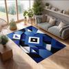 Hamburger SV Football Print Crystal Velvet Rug, Comfortable Water Absorbent Non Slip Indoor Floor Carpet