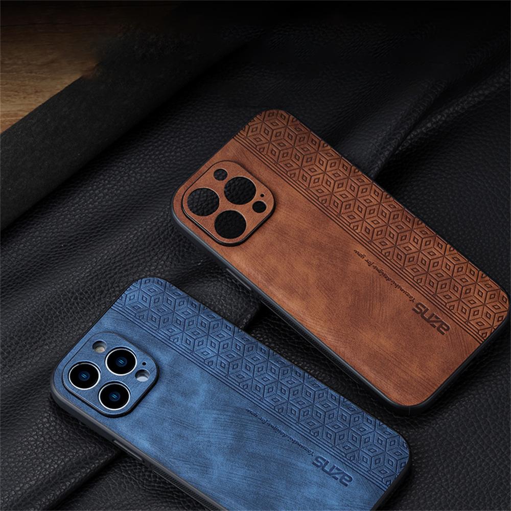 For iPhone 16 Pro Max Case Anti-Drop PU Leather+TPU Phone Cover