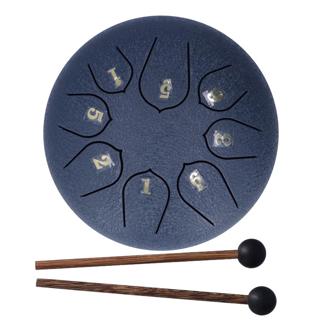 6-дюймовый 8-тоновый язычковый барабан с палочками, нотная книга, музыкальные перкуссионные инструменты для медитации