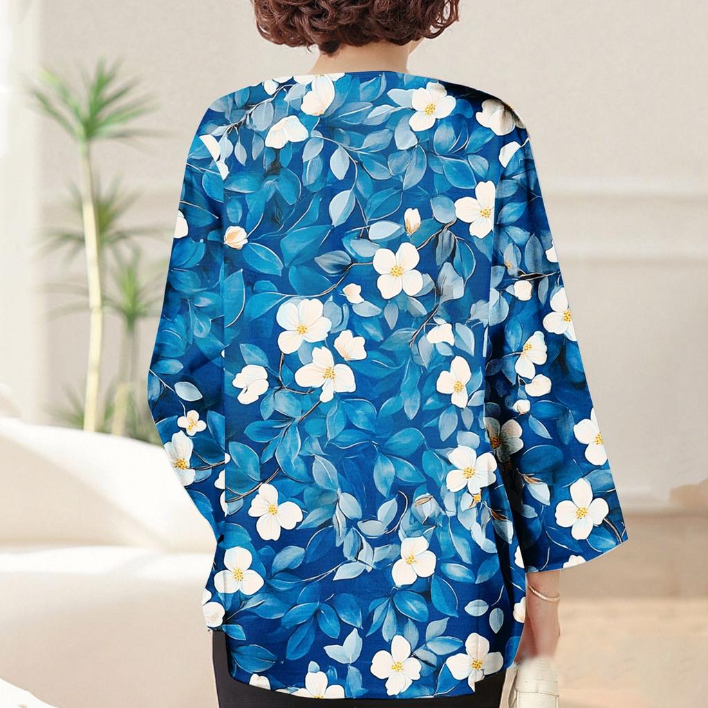 Женская повседневная и модная легкая куртка средней длины с принтом, кардиган, кардиган