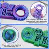 3D Printed Fidget Ring Toy Stress Anxiety Relief 5-in-1 Gear Spinner Sensory Toy Kids Adults Portable Travel Mindful Meditation Fingertip Spinning Toy