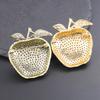 Christmas Eve Full Diamond Fruit Apple Brooch High-end Luxury Female Corsage Transshipment Meaning Peace Jewelry Pin