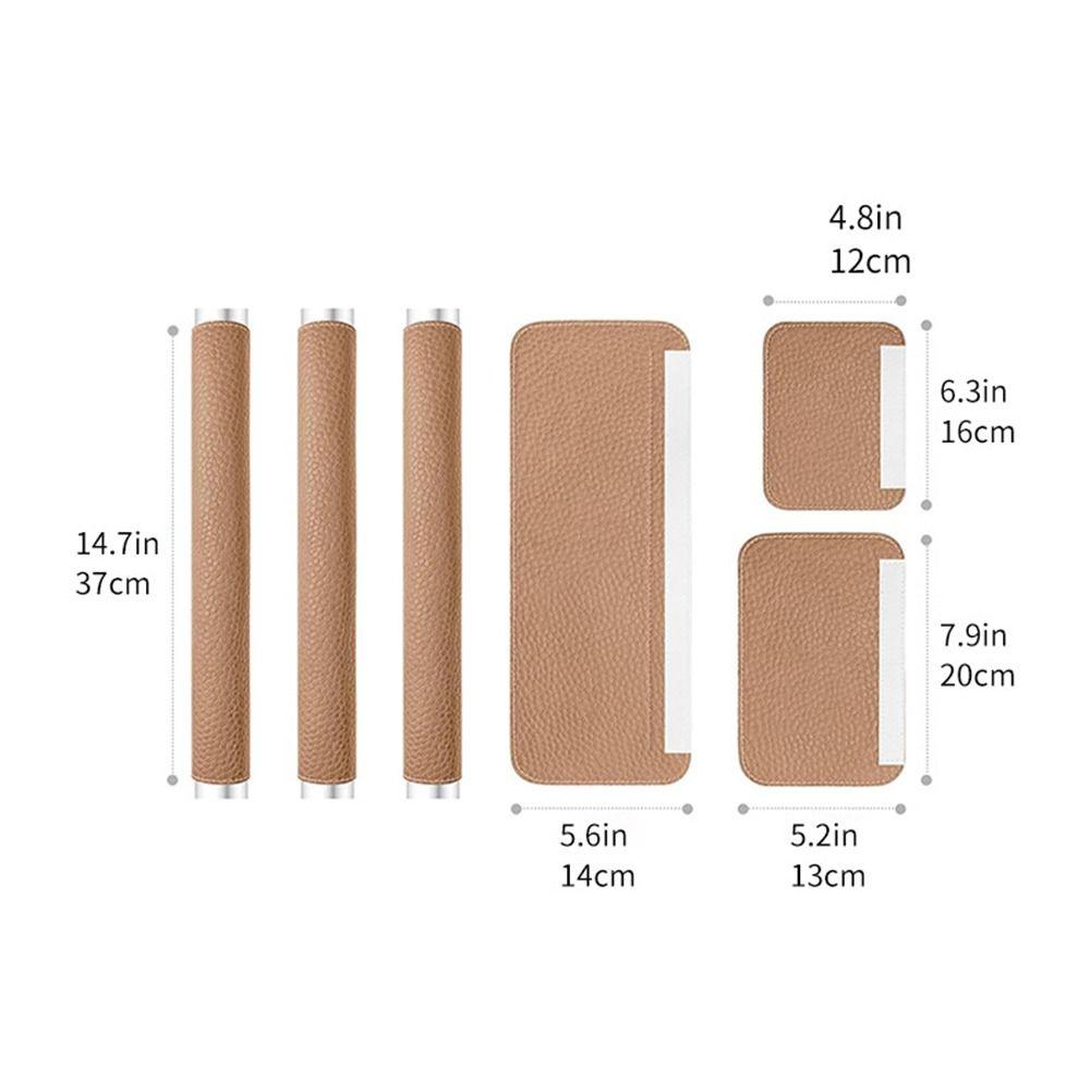 PU Leather Refrigerator Door Handle Cover Protective Car Safety Belt Covers Door Gloves Household
