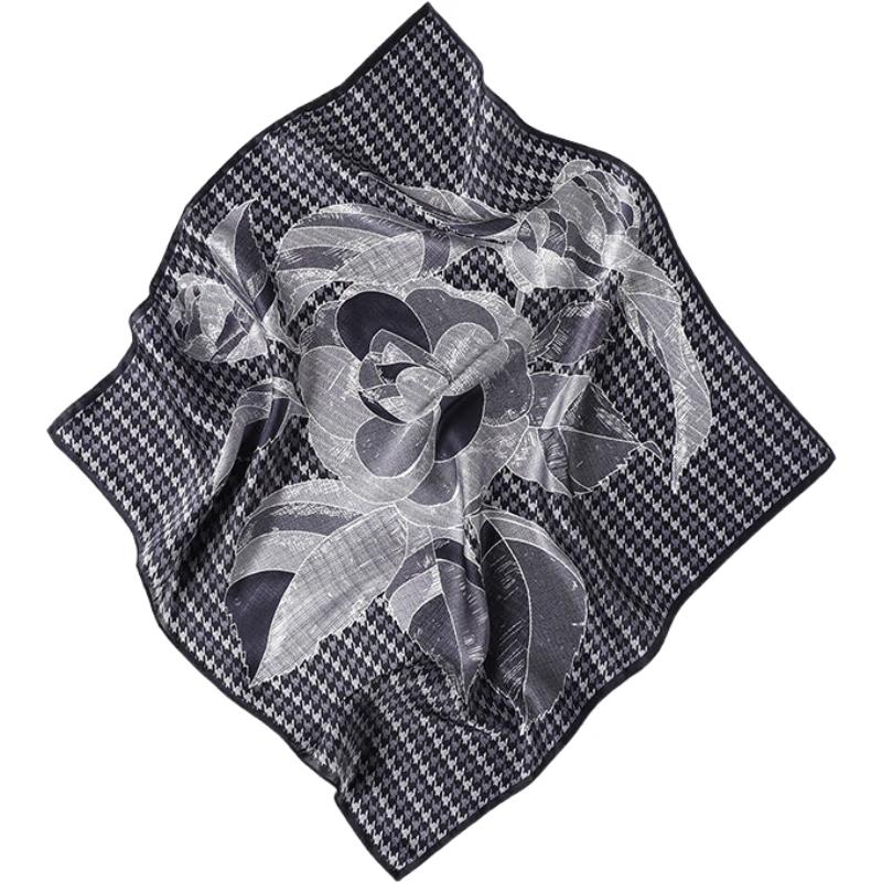 Hangsilu Silk Scarf for Men, Square Scarf, Formal Wear, Mulberry Silk Necktie, Birthday Gift, Holiday Present for Dad Or Husband, High-End Gift