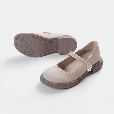 Французские туфли Мэри Джейн из маленькой кожи, женские летние новые жемчужные маленькие ароматные из мягкой кожи 313233, маленькие размеры, скрытая платформа, одинарные туфли