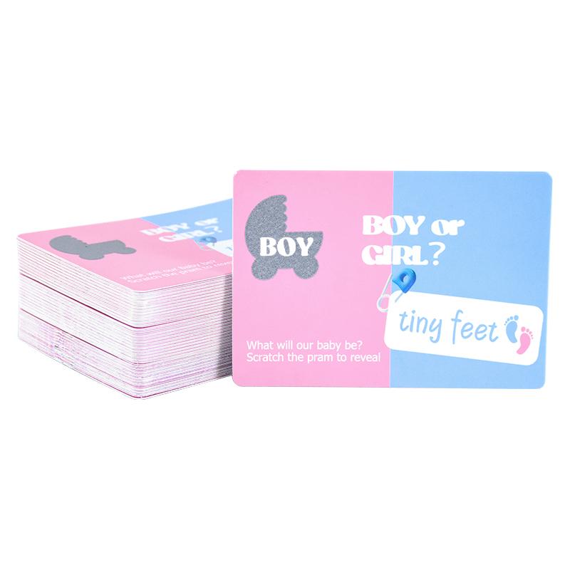 24 шт./пакет скретч-карты для мальчиков или девочек, игровые принадлежности для вечеринок, для девочек, для девочек, для девочек, для украшения детского душа, для крещения, для украшения, билеты