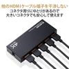 Elecom Переключатель HDMI, 4K 60 Гц (18Gbps), 4 входа, 1 выход, совместимость с HDCP 2.2, ручное переключение, питание от сети переменного тока, черный, DH-SW4KP41BK
