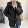 Модные зимние куртки женские длинные парки с капюшоном свободные толстые теплые повседневные женские пальто