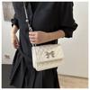 Fashion Rhombus Quilted Small Shoulder Bag Trendy Chain Crossbody Bag Casual Faux Leather Handbag for Women KTB