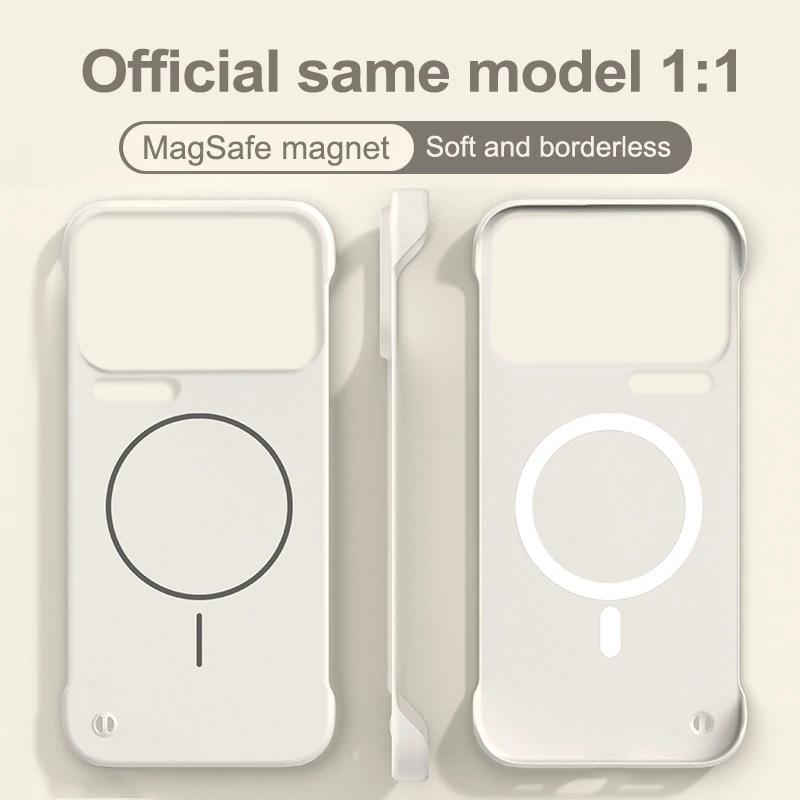 Ультратонкий безрамочный магнитный чехол для Xiaomi 17 17Pro Max Magsafe Жесткая матовая крышка из поликарбоната для Xiaomi MI17 pro max Защитный бампер
