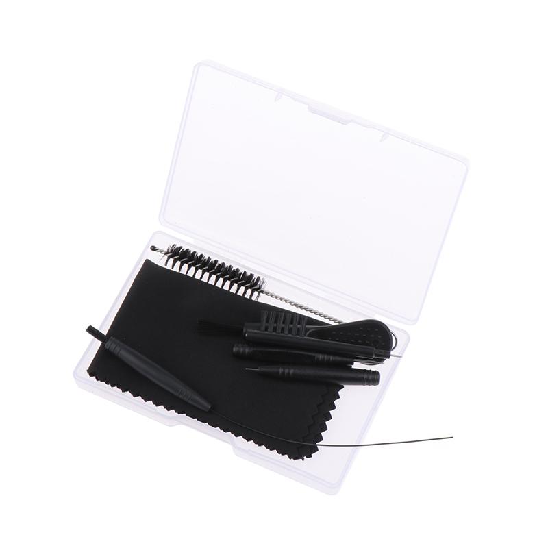 7 шт./компл. наборы для чистки слуховых аппаратов, инструмент для чистки слуховых аппаратов, щетки для чистки, сухая салфетка, антистатическая салфетка, пылезащитная прозрачная коробка