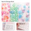 Nail Decal Display Book Exquisite Pattern Multiple-compartment Plastic Empty Storage Holder Nail Sticker Collecting Book Birthday Gift
