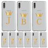Чехол для Samsung A54 A52 A50 A70 A10 A30 A40 A20S A20E A02S A12 A14 A22 A24 A42 A34 A32 5G A04s, чехол с короной и буквами от A до b Art