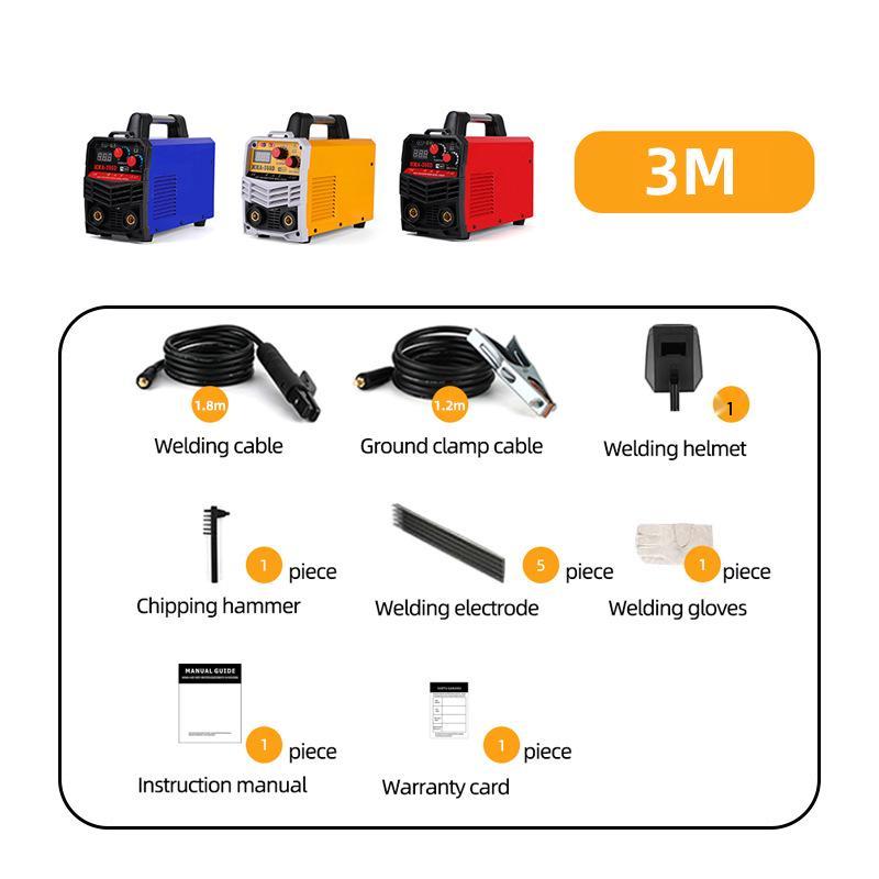 ShunJia ZX7-350D Red Portable DC Inverter Welder, 220V Industrial Grade