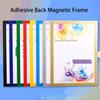 A4,A3 Photo Frame Adhesive Back Paper Holder Reusable Wall Sticker  Wall