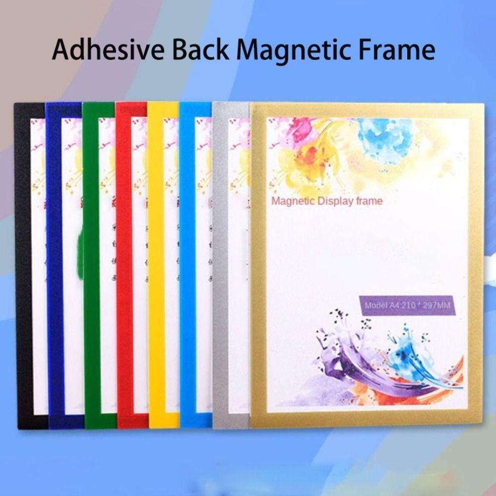 A4,A3 Photo Frame Adhesive Back Paper Holder Reusable Wall Sticker Wall