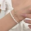 Elegant Pearl & Heart Women's Bracelet - Simple Fashion Jewelry