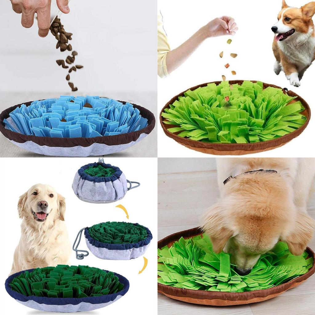 Коврик-нюхалка для кормления питомцев для собак, войлочный, против удушья, игрушка для раздачи корма, розовый