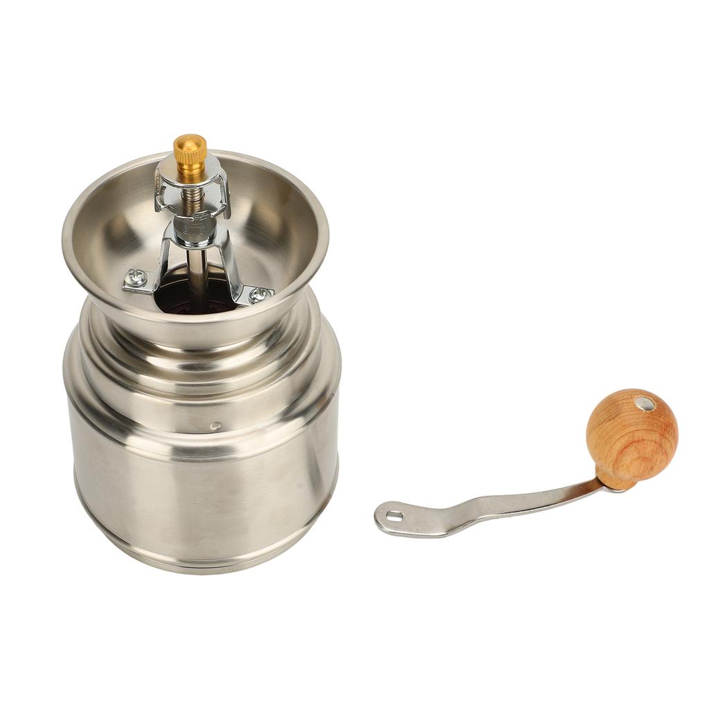 Ручная кофемолка из нержавеющей стали из массива дерева, ручная мельница для кофе в зернах для приготовления кофе