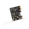 PCI E To Type C Expansion Card Super Speed 5Gbps 2 Ports Independent Intelligent Insurance Expansion Card for Win