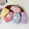 Cold Proof Plush Bunny Winter Gloves Cold Resistant Preschool Kids Warm Gloves  For Little Boys