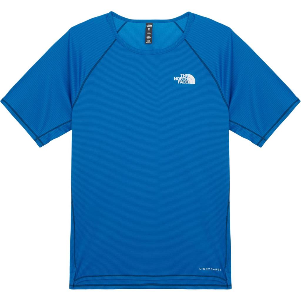 The North Face Мужская футболка с логотипом, приталенная, с рукавами реглан, коротким рукавом, синяя NT7UR11B