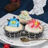 50/100/300 Pcs Halloween Spider Web Cupcake Liners, Greaseproof Paper Baking Cups for Birthday and Home Party Desserts