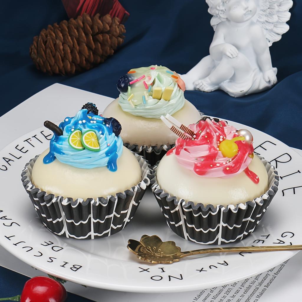 50/100/300 Pcs Halloween Spider Web Cupcake Liners, Greaseproof Paper Baking Cups for Birthday and Home Party Desserts
