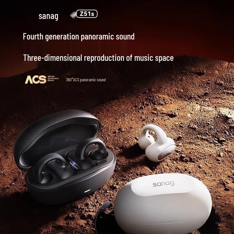 SANAG Z51S Pro Clip-On Bluetooth Earbuds
