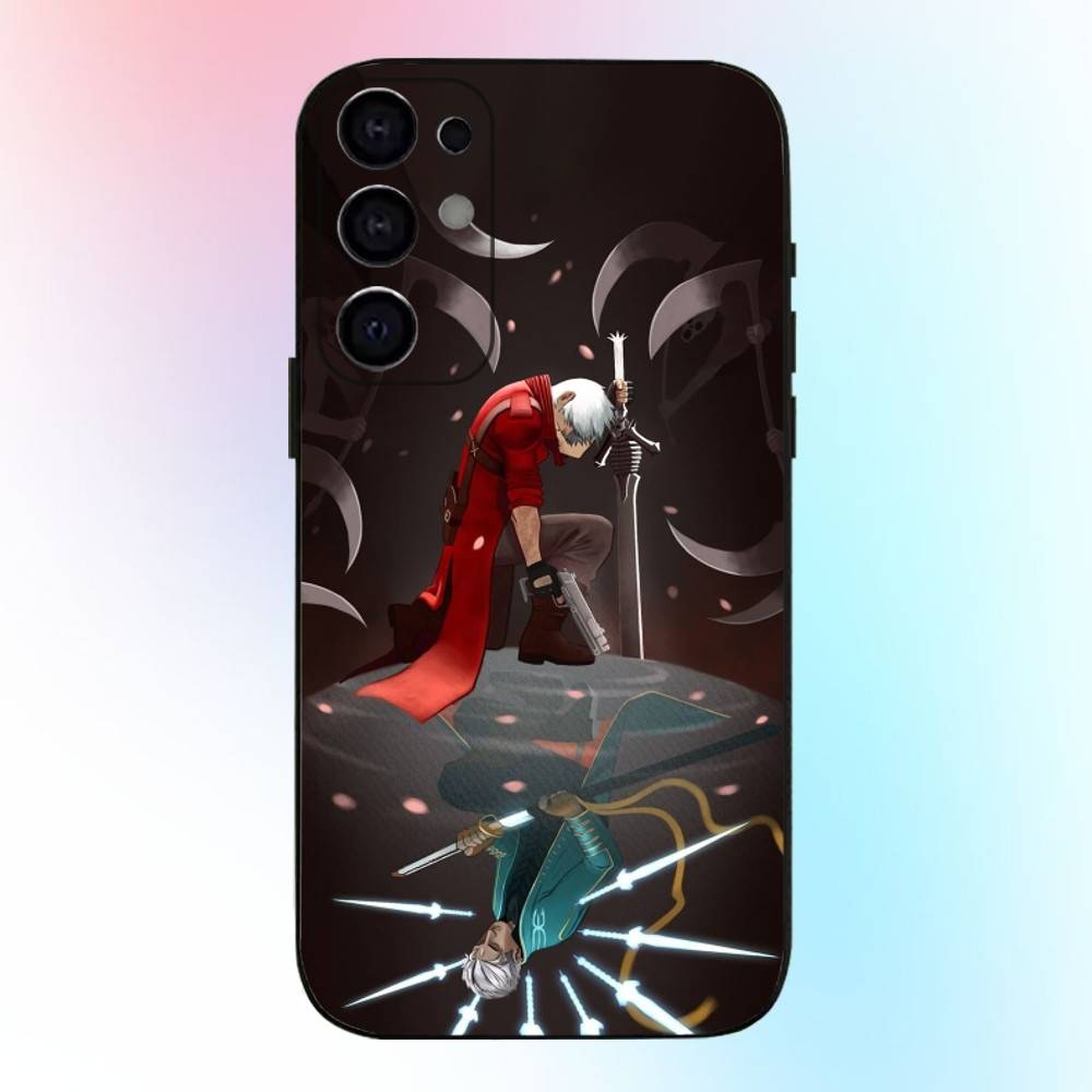 Чехол для телефона D-DEVIL MAY C-Cry для Samsung S25, S24, S21, S22, S23, S30, Ultra, S20, Plus, Fe, Lite, Note, 10, 9, 5G Черный