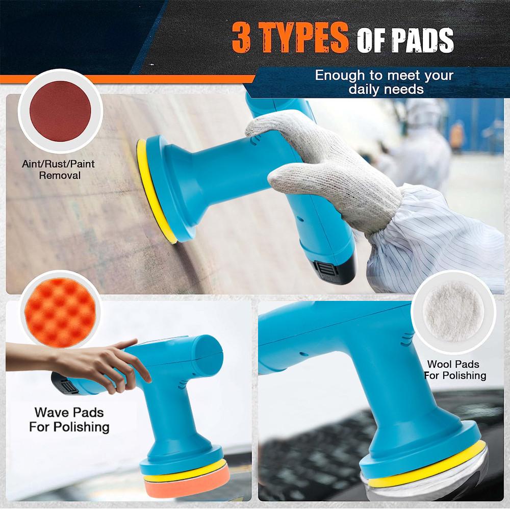 5000 об/мин беспроводной мини-полировальный станок 9 передач автомобильный электрический полировальный станок 12 В регулируемая скорость полировка транспортного средства электроинструменты