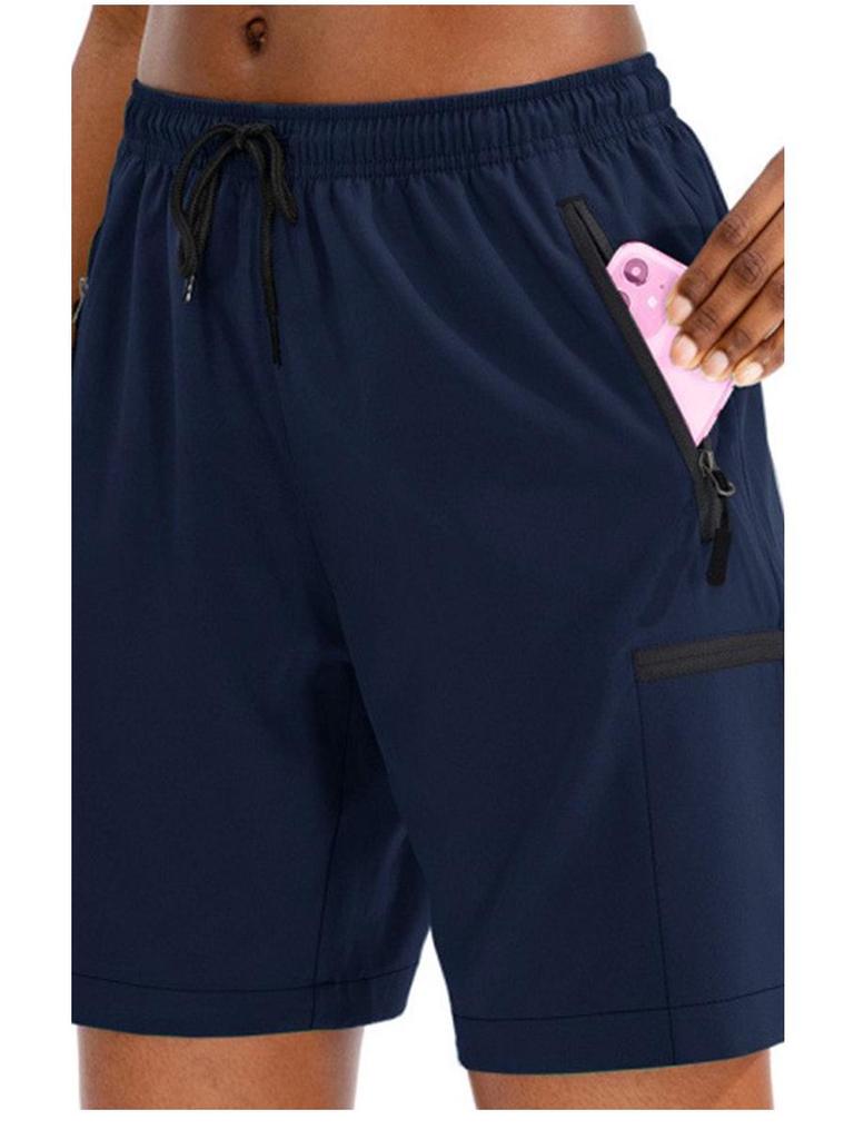Женские летние быстросохнущие эластичные шорты - для отдыха, бега, фитнеса, активного отдыха