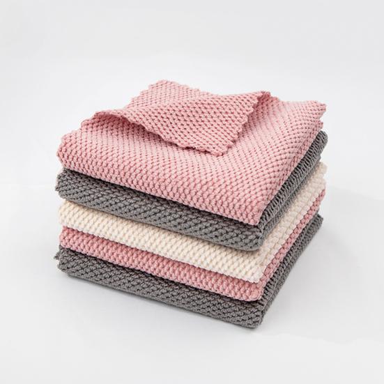 Yousheng 5/10/15/20 шт. Салфетка для мытья посуды Микрофибра Полотенца Кухонная тряпка для уборки Безворсовая Впитывающая Тряпка для чистки стекла и зеркал