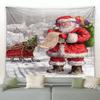Christmas Snowman Print Tapestry Bedroom Living Room Home Decoration Wall Decoration Background Cloth