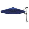 Wall Mounted Sun Umbrella with Metal Pole 300 cm Blue