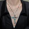 Изысканные металлические ожерелья с крестом и кисточкой из циркона для женщин, панк, длинные, модные ювелирные аксессуары, подарки
