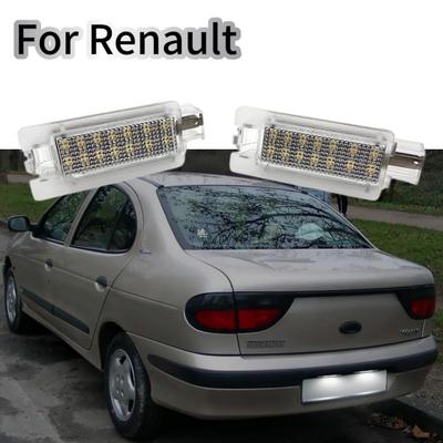2 шт., белая светодиодная подсветка номерного знака высокой яркости для Renault Megane I 1996-2003 Megane Scenic 1997-1999 Scenic I 1999-2003