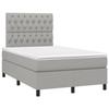 Maison Exclusive - Sommier à lattes de lit et matelas gris clair 120x190 cm tissu