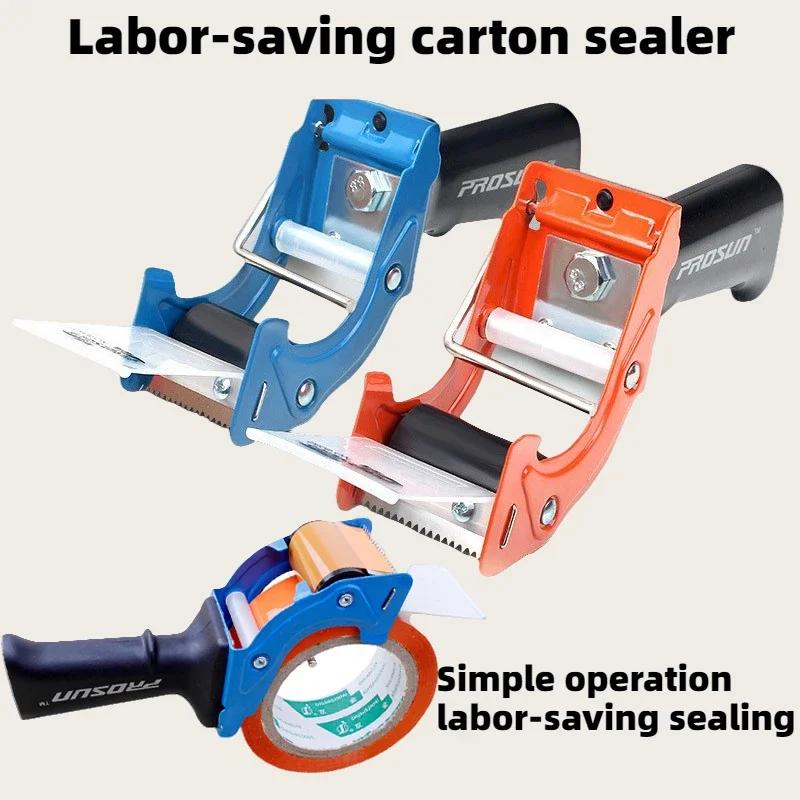 Comfortable Handle Tape Dispenser Box Packaging Sealing Tape Dispenser Capable 5cm Width Handheld Transparent Tape Cutter