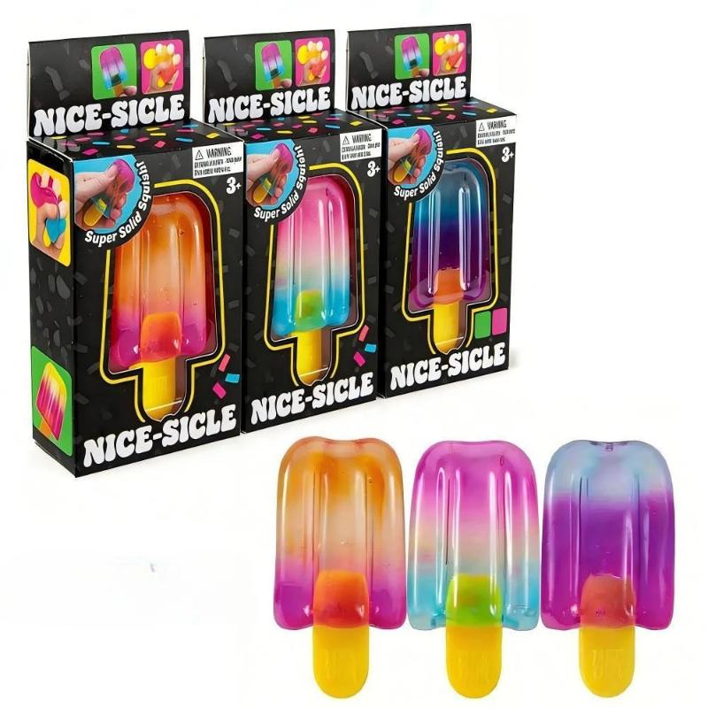 Needoh Nice Cube Сенсорный Nice-Sicle Снятие стресса Сквиш-куб Противотревожный сжимаемый предмет Для концентрации Население с СДВГ