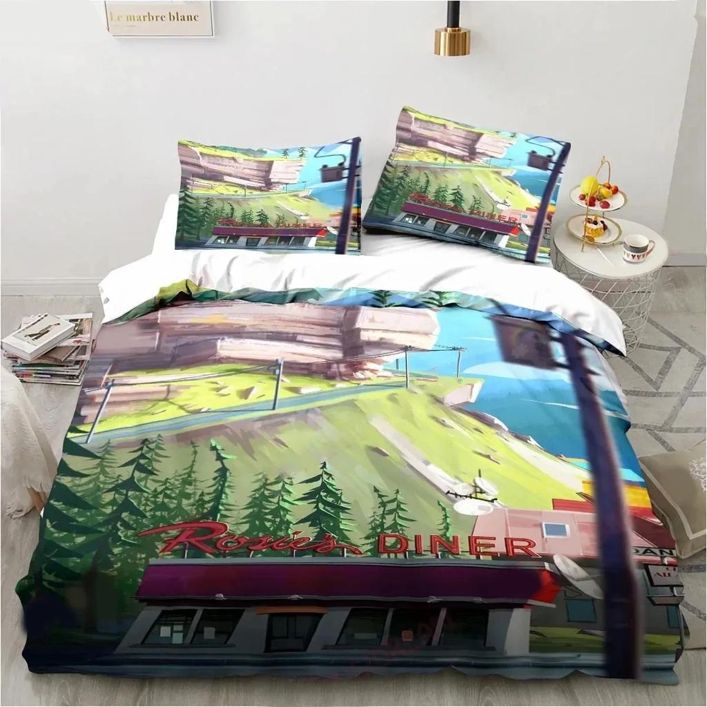Cartoon Grizzy N Lemmings Bedding Set Duvet Cover Bed Set Quilt Cover Pillowcase Comforter King Queen Size Boys Adult
