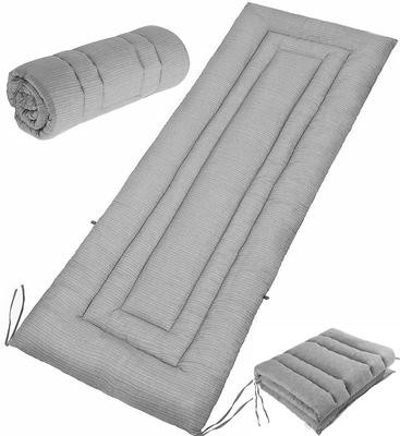 Одинарный хлопковый футон гладкий и идеально подходит для дневного сна или сна в машине. Тканый шиджира 100% матрас, легкий, приятный для кожи, впитывающий пот,