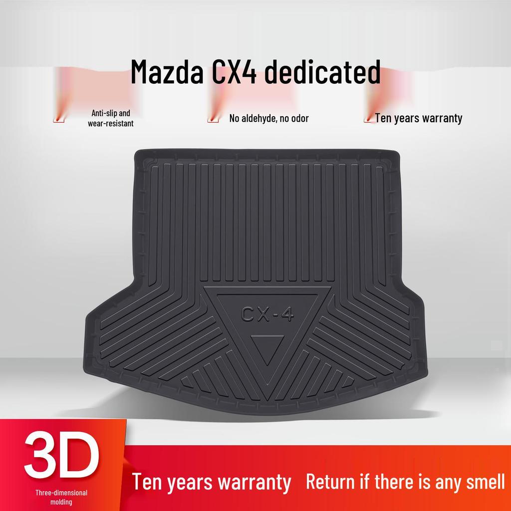 Коврик в багажник Mazda CX4 Декор интерьера: Водонепроницаемые задние аксессуары из ТПЭ