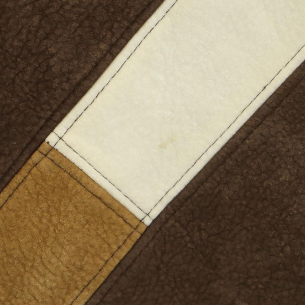 KOMAN SPORT 90s Old Long Sleeve Faux Leather Switching Sweater L Knit Men's Used