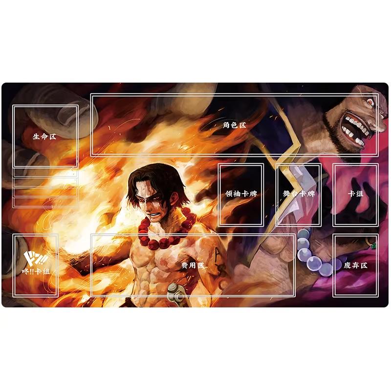 Hot Styles One Piece Playmat Thick Single Player NonSlip Card Mat Durable Kids Tab